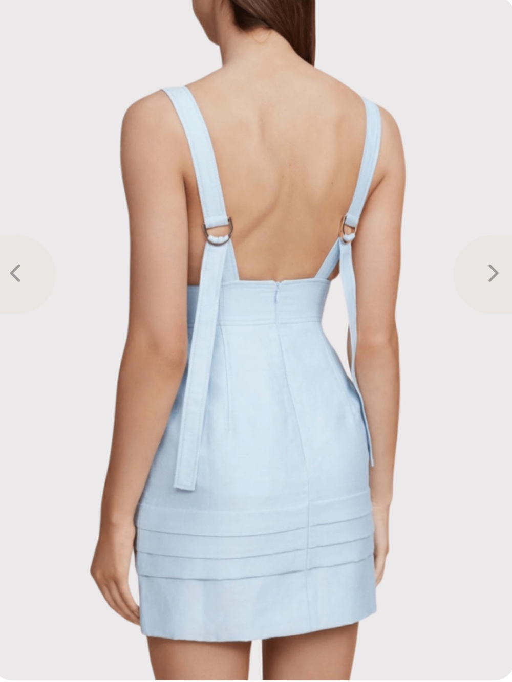 NWT Acler Rowland Dress Light Blue Strappy Sheath Size 4 Revolve retail $550 - Picture 8 of 15